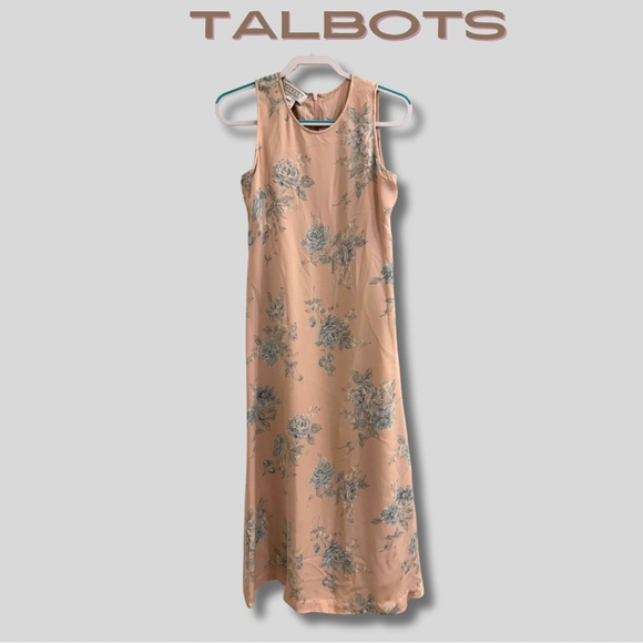 Talbots Dresses & Skirts - Talbots 100% Silk Pink and Blue Floral Dress DISCOUNTED SHIPPING